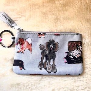 Vera Bradley Doggie coin key ring holder wallet